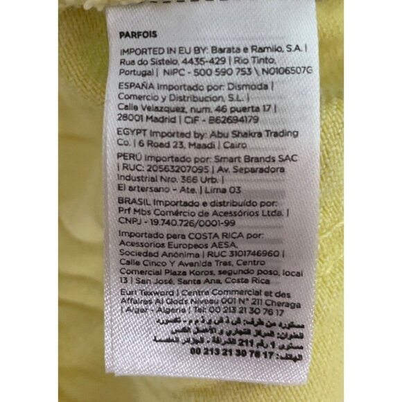 Parfois Womens Yellow Denim Jeans Size M  Boho Casual Relaxed - Picture 5 of 6